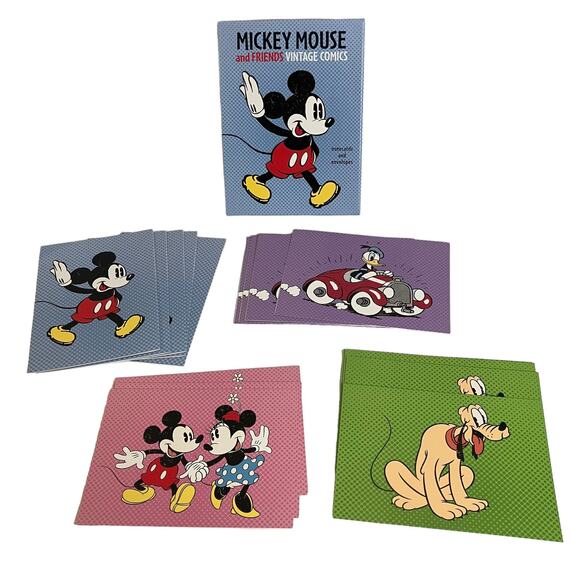 GraphiqueDeFrance Mickey Mouse and Friends Vintage Comics Notecards & Envelopes - Picture 2 of 7